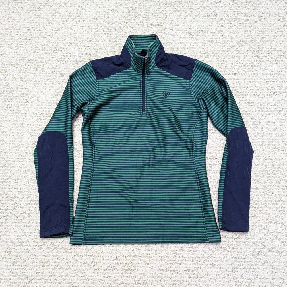Ariat Women's Size XS Long Sleeve Fleece-lined 1/4 Zip Pullover Sweater - Picture 1 of 4